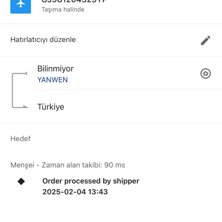 Sipariş Bilgisi Ve Kargo Takibi Sorunu