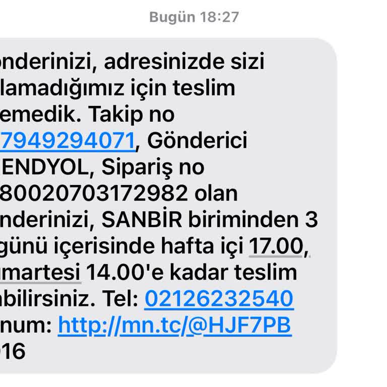 Adresimde Bulunmadığım İddiasıyla Teslim Edilmeyen Kargo