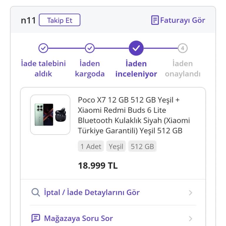N11'de İade Sürecinde Yaşanan Sorunlar