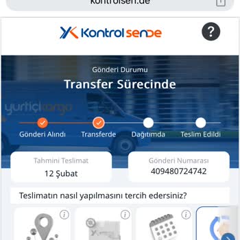 Yurtiçi Kargo Başka Bir Şubeye Gönderiliyor
