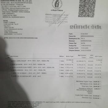 Gündoğdu Mobilya'dan Aldığım Ürünlerde Hayal Kırıklığı