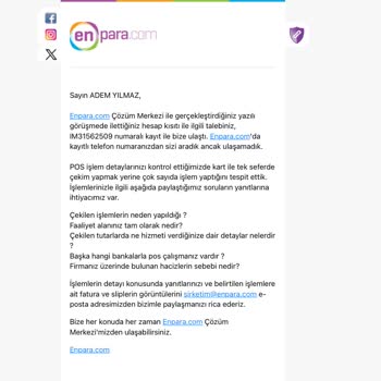 Enpara'da Bloke Sorunu Ve Çifte Vergi Ödemesi