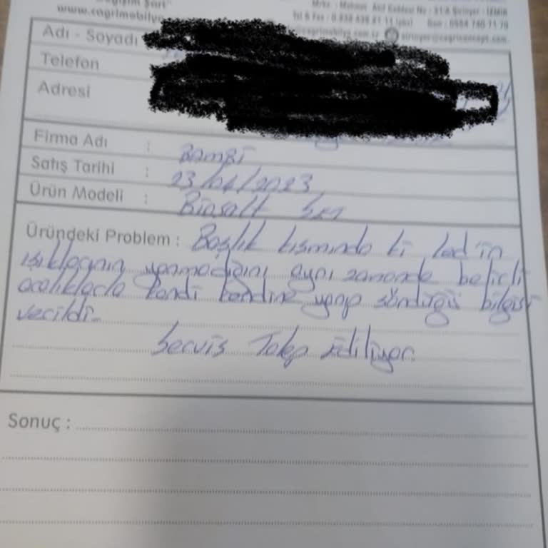 Bambi Servis Hizmetinde Aksaklık Ve İletişim Sorunları