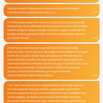 Trendyol'da Sipariş Sorunu Ve İletişim Eksikliği
