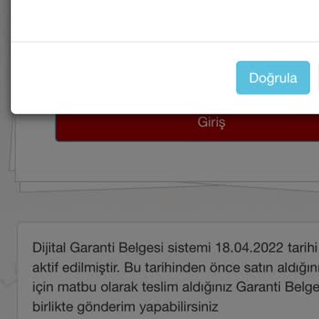 Garanti Belgesi Ve Müşteri Hizmetleri Sorunu
