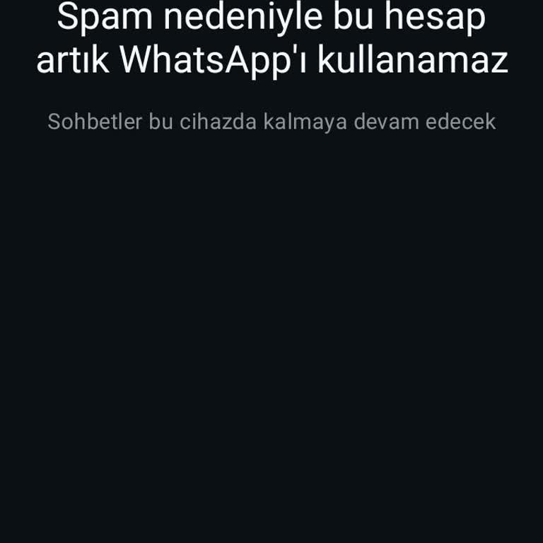 WhatsApp Grubu Kurarken Hesap Kapatma Sorunu