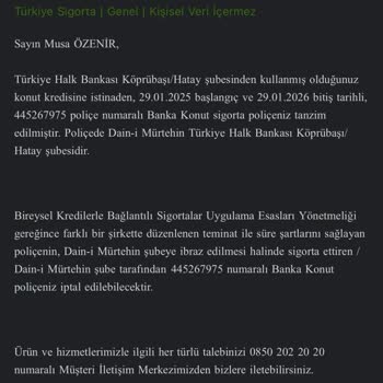 İzinsiz Yenilenen Konut Sigortası Ve Hesap Kesintisi