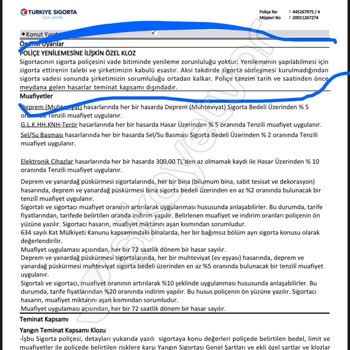 İzinsiz Yenilenen Konut Sigortası Ve Hesap Kesintisi