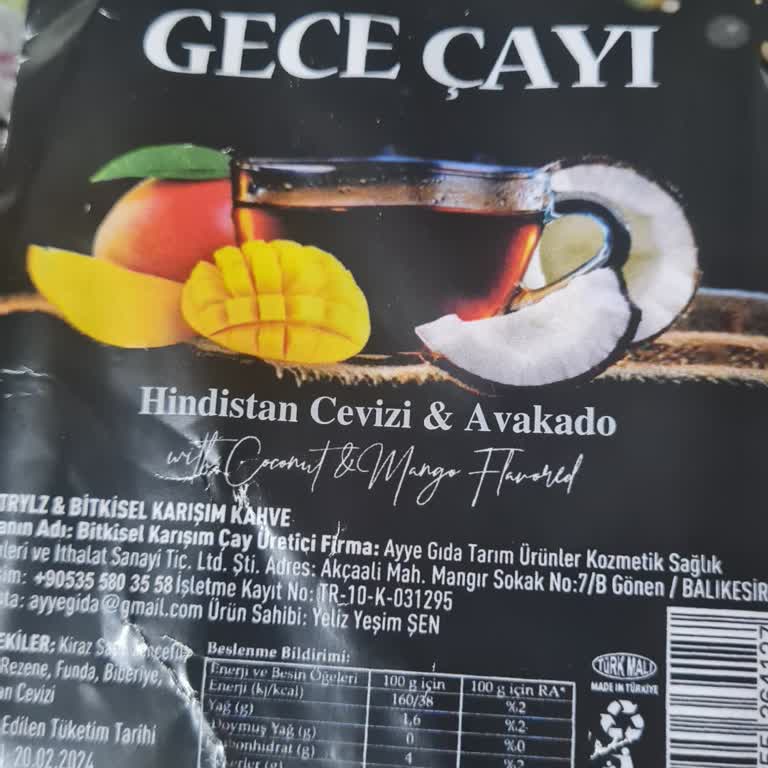 Son Kullanma Tarihi Hatalı Gelen Gece Çayı Ve Sağlık Endişesi