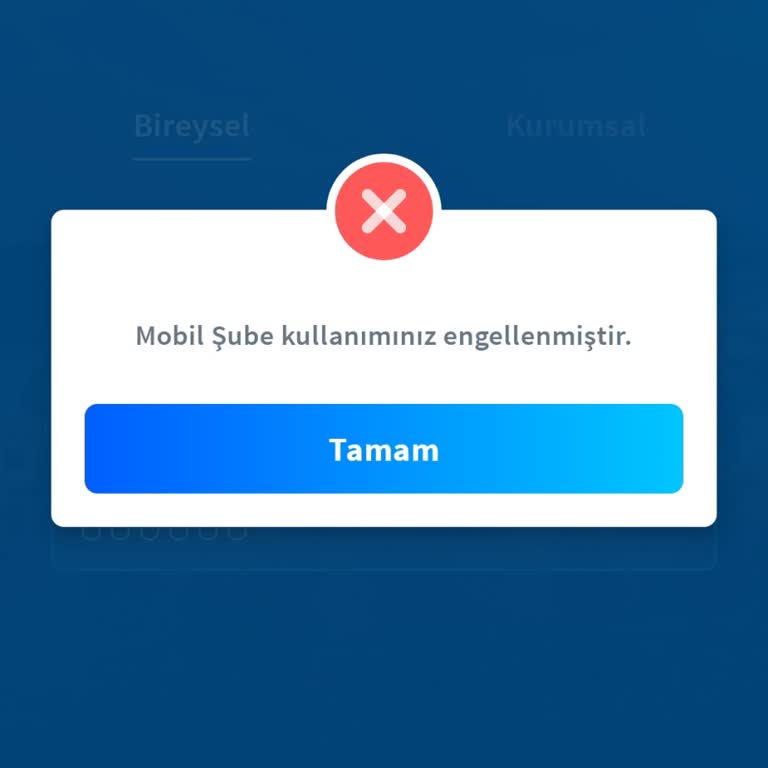 Kredi Kartı Yapılandırması Sonrası Mobil Şube Engeli