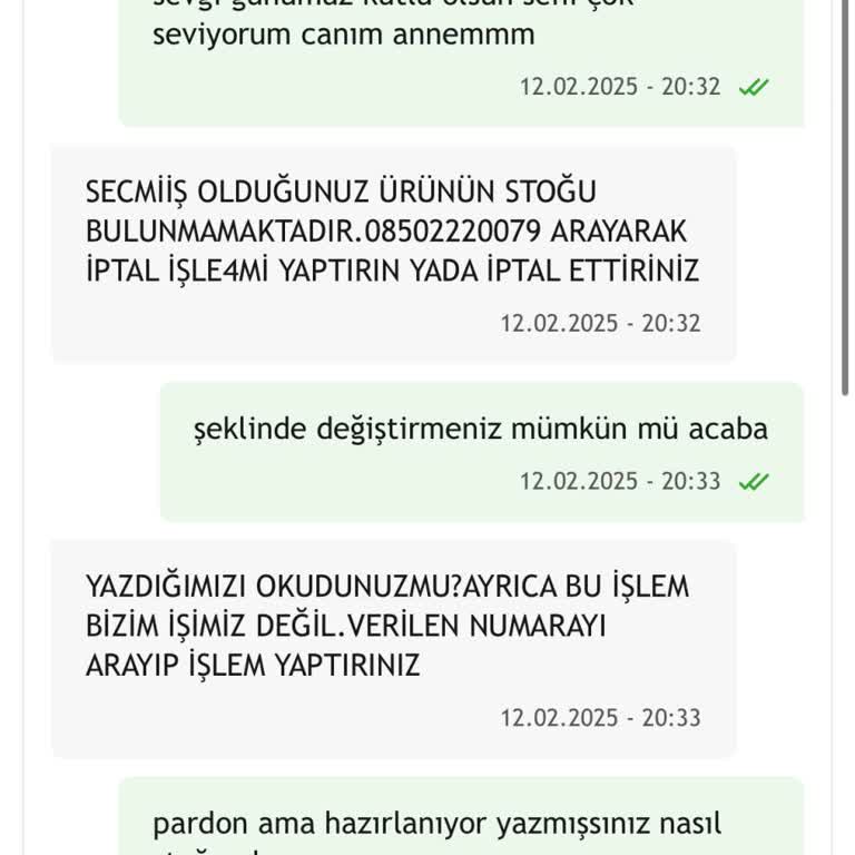 Çiçek Sepeti'nde Müşteri Hizmetleri Hayal Kırıklığı