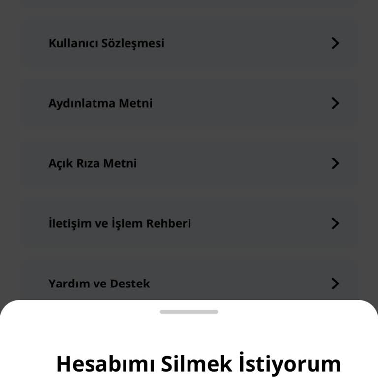 Hopi Hesap Silme Sürecinde Kişisel Veri Endişesi