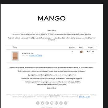 Mango Alışverişlerinde Sürekli Gecikme Ve İptal Sorunları