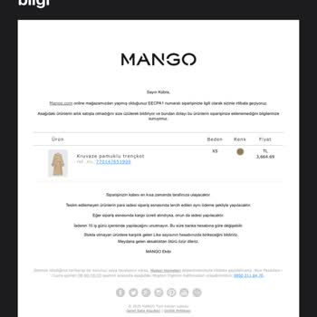 Mango Alışverişlerinde Sürekli Gecikme Ve İptal Sorunları