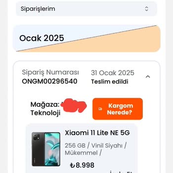 Yanlış Ve Geç Gelen Siparişle Hayal Kırıklığı