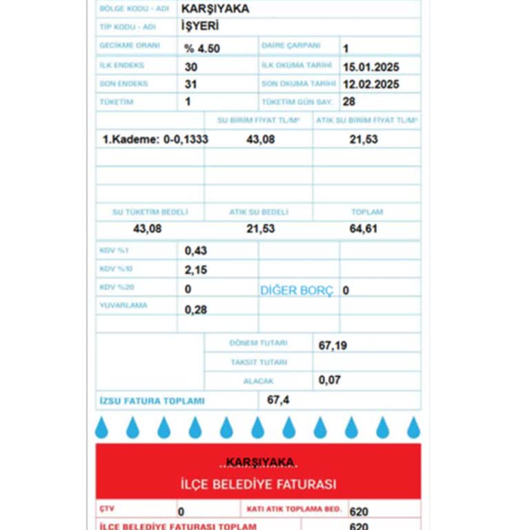 Karşıyaka Belediyesi'nin Fahiş Katı Atık Bedeli Uygulaması