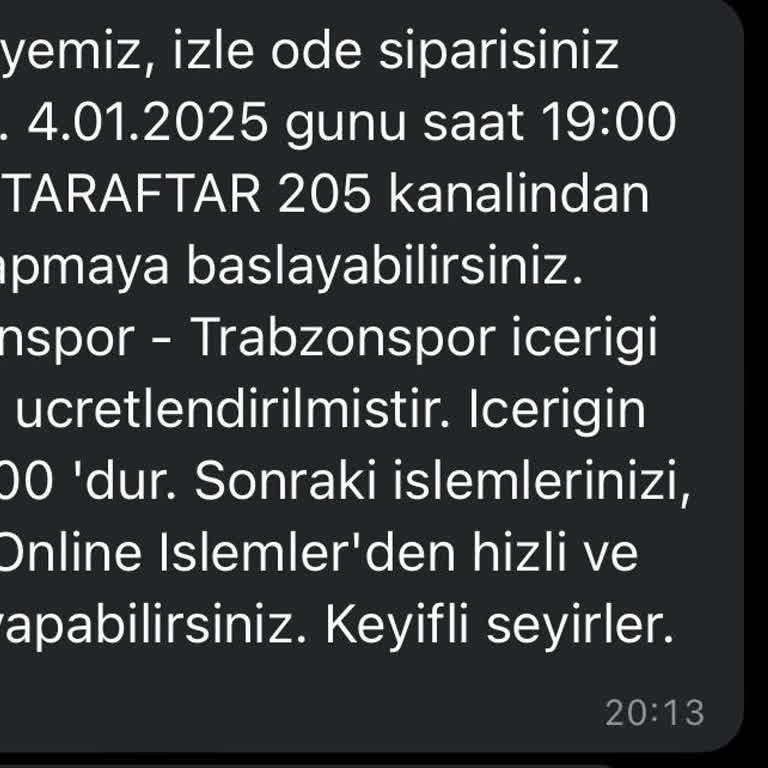 Habersiz İzle-Öde Ücreti Şoku