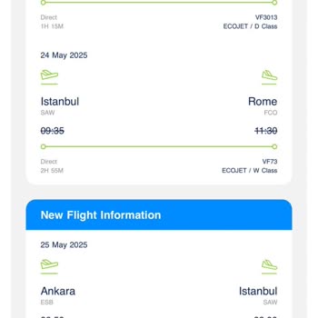 Uçuş Tarihi Değişikliği Mağduriyeti
