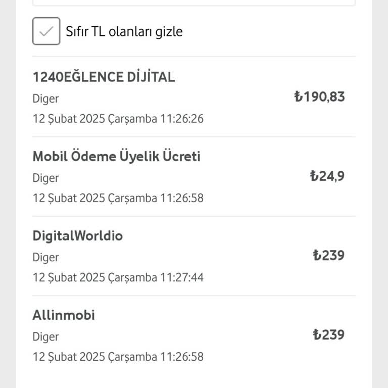 Vodafone Üzerinden İzinsiz Abonelik Ve Ücret Kesintisi