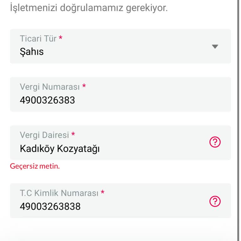 Vergi Dairesi Hatası Nedeniyle İşlemlerimiz Aksıyor