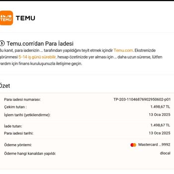 Para İadesi Sorunu Ve Mağduriyet