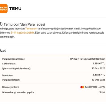 Para İadesi Sorunu Ve Mağduriyet