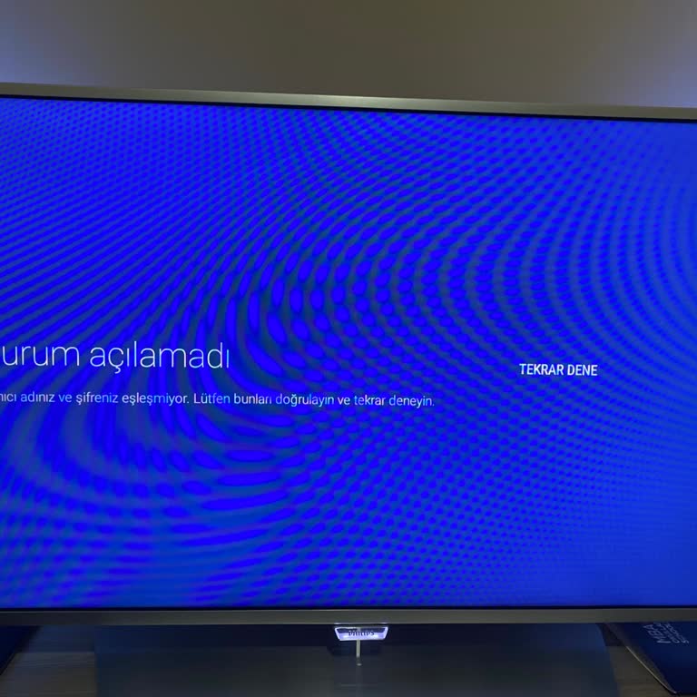 Philips TV'de Google Play Giriş Sorunu