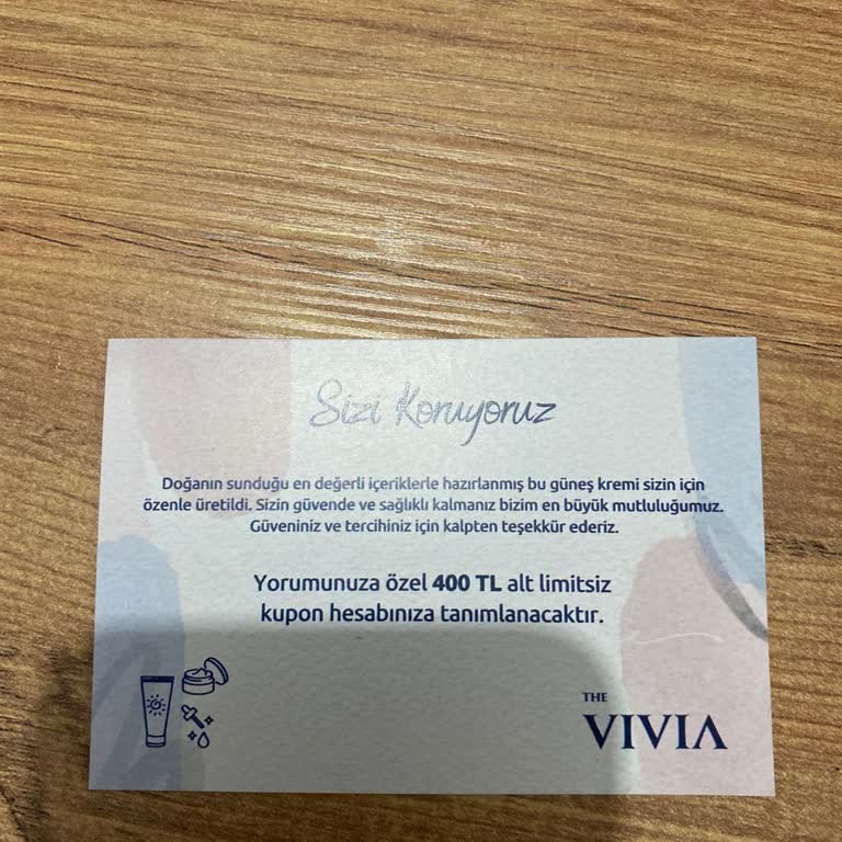 Vivia'nın Kupon Sözü Yerine Getirilmedi