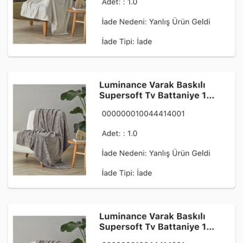 English Home: Yanlış Ürün Ve Geciken İade