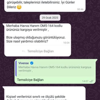 Vivense'den Ürün Teslimatı Ve Ücret İadesi Sorunu