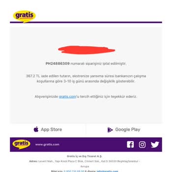 Eksik Gönderim Ve Yanıltıcı Bilgilendirme