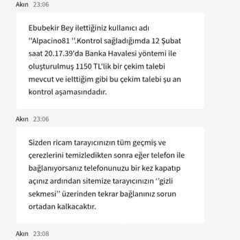 Yanlış İşlem Ve Ödeme Sorunu