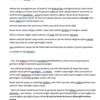 Vefat Nedeniyle Hattı Üzerime Aldım, Cezai Borç Çıkıyor