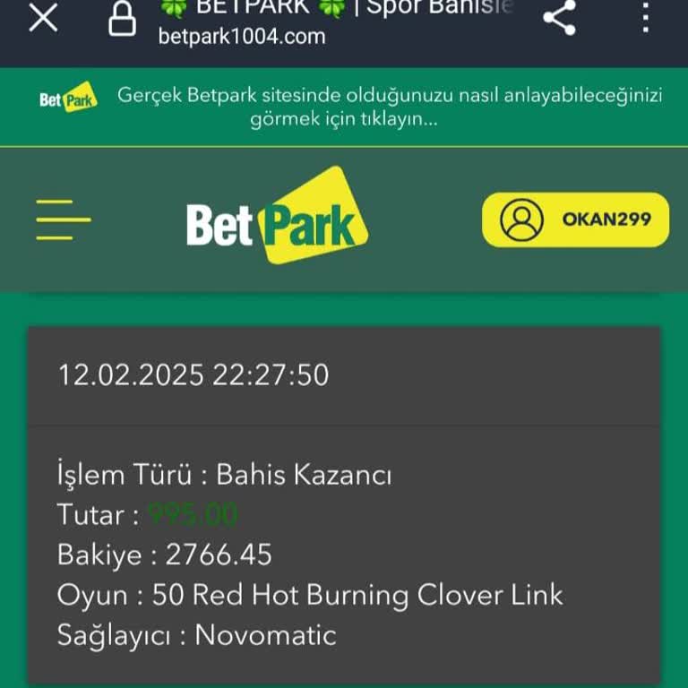 Betpark Kazançlarım Hesabıma Aktarılmadı!
