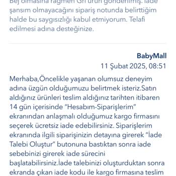 Yanlış Ve Kusurlu Ürün Gönderimi Sorunu