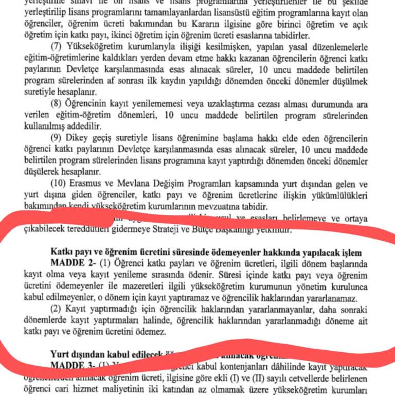 Üniversite Harç İadesi Mağduriyeti