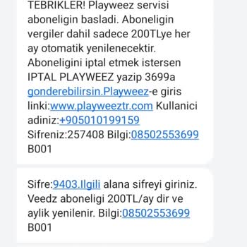 İzinsiz Başlatılan Abonelik Ve Ücret İadesi Talebi