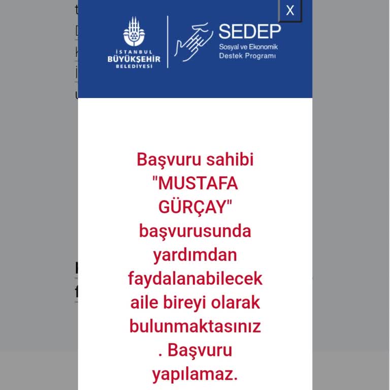 Sedep Başvurusu Ve Yardım Eksikliği