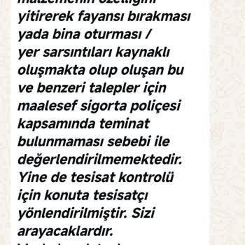Fayans Arızası Ve Sigorta Kapsamı Sorunu