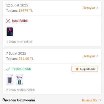 Yanlış Fiyat Girişi Nedeniyle İptal Edilen Sipariş