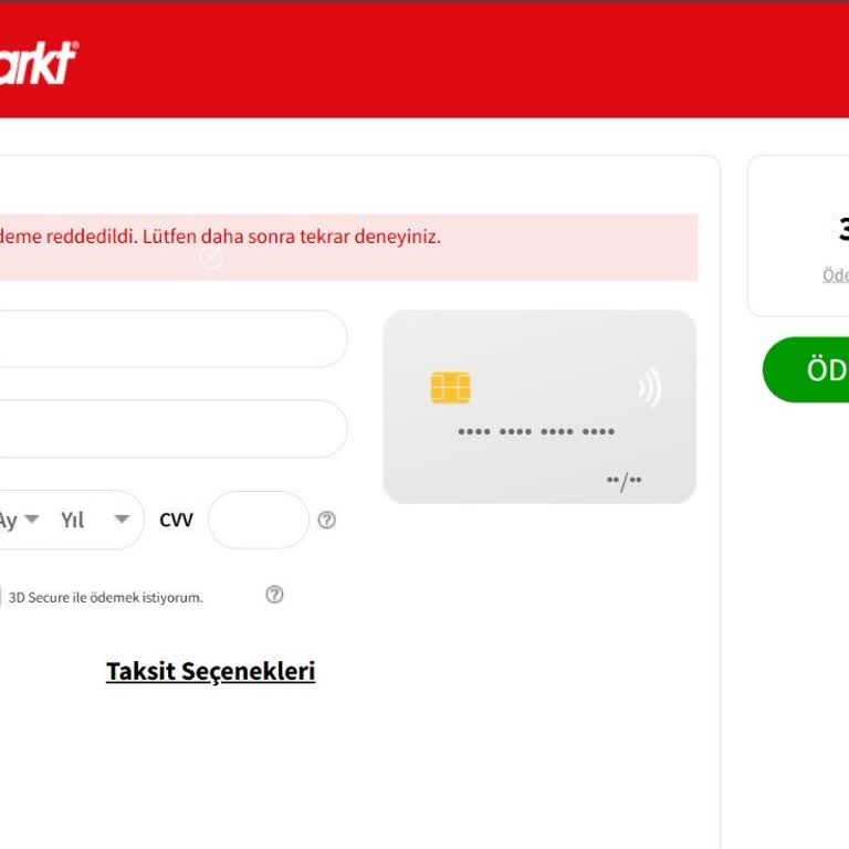 MediaMarkt'ta Ödeme Sorunları Ve Kart Güvenliği Endişesi