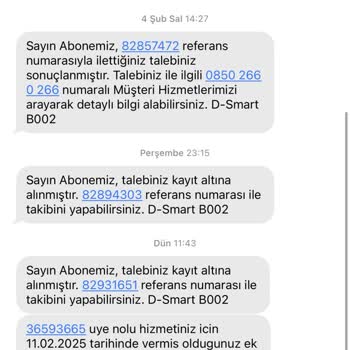 D-Smart İnternet Sorunları Ve Yetersiz Teknik Destek