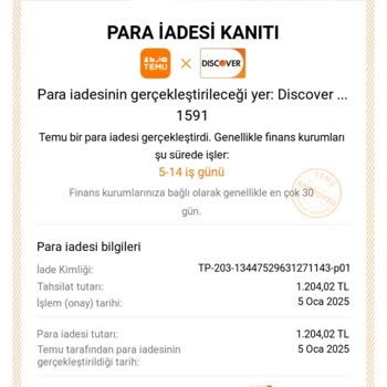 İptal Edilen Siparişin İadesi Hala Yapılmadı