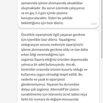 Koray Spor'dan Defolu Ürün Ve İletişimsizlik Sorunu