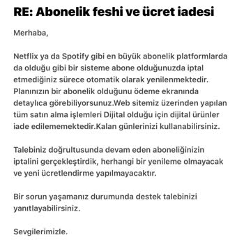 Kitup Abonelik İptali Ve İade Sorunu