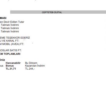 CepteTeb Kart Ücreti Sürprizi