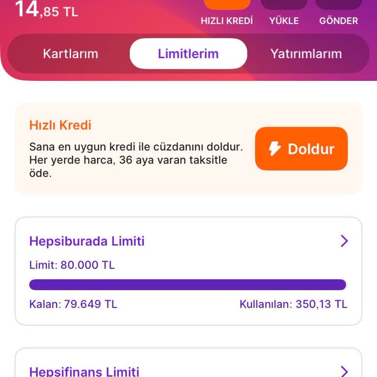 Hepsifinans Limitim Sıfırlandı, Müşteri Hizmetleri Çözüm Sunmuyor