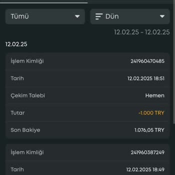 Promosyon Kodu Sonrası Çekim Sorunu