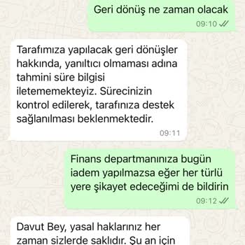 Geciken İade Süreci Ve İletişim Sorunları