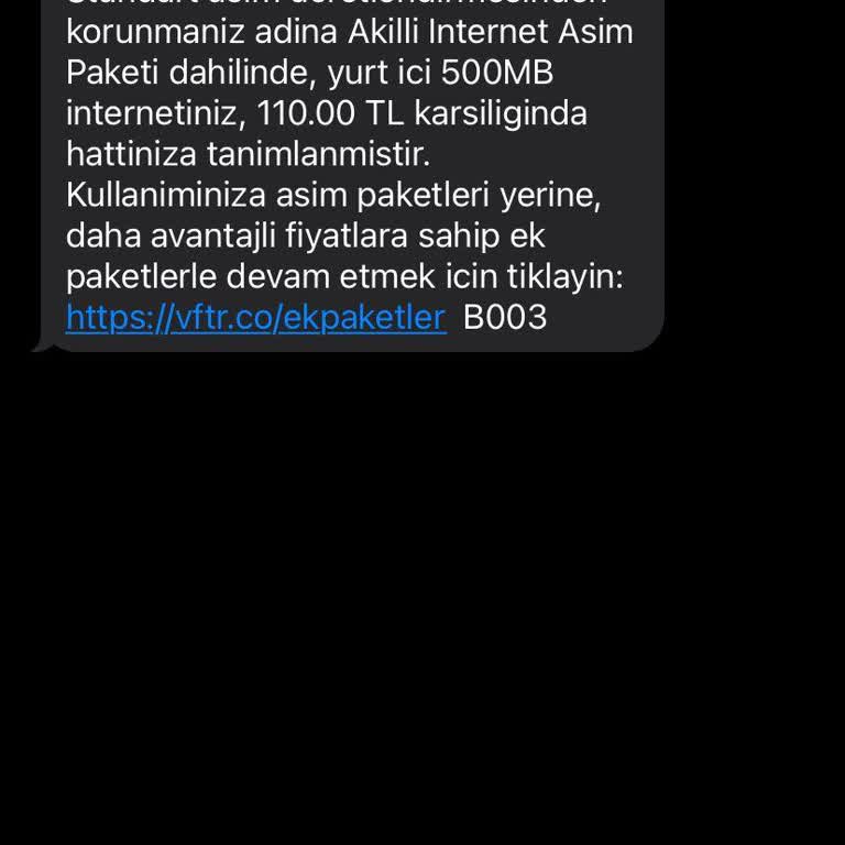 İzinsiz Aşım Paketi Ve Yüksek Ücret Şikayeti